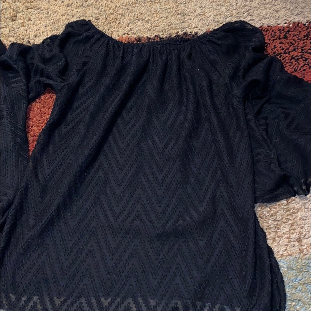 Black dressy top size L